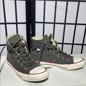Converse charcoal Canvas High-Top Sneakers